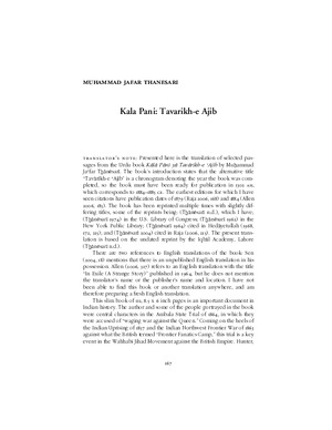 KALAPANI - TAWARIKHE AJIBAH